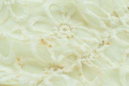 Close-up view of the dirt stains on the clothes.
