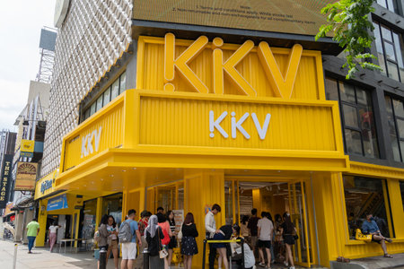 Kuala Lumpur, Malaysia - February 4, 2024 : KKV Bukit Bintang a popular lifestyle store from China opened a spanking new store in Malaysia right in the heart of Kuala Lumpur.のeditorial素材