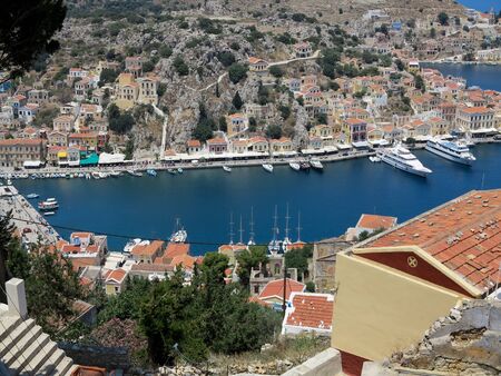 Tourism - View of the bay of mediterranian island