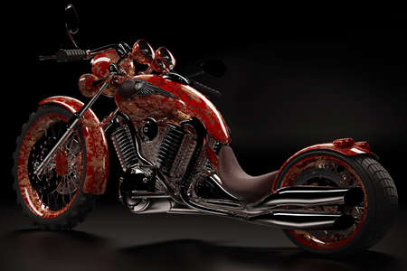 3D rendered concept speed bikeの写真素材