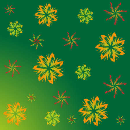 A pattern of maple leaves. The end of the summer. September. Autumnのイラスト素材