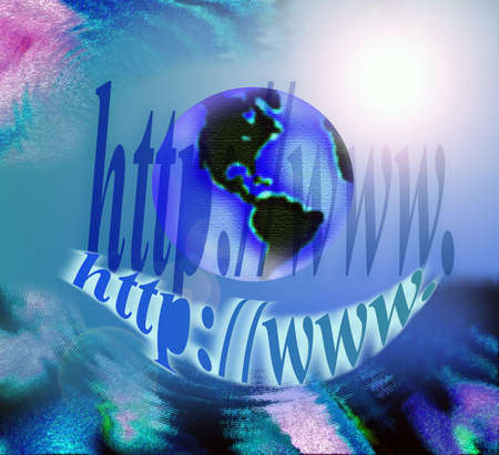 Concept of internetの写真素材