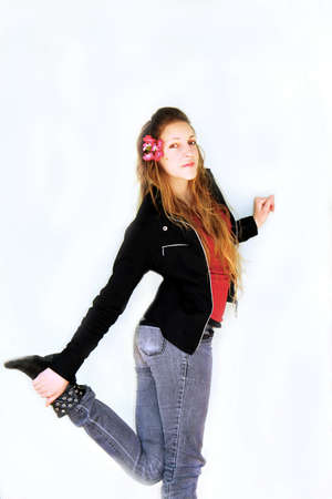 Naughty woman smilingの写真素材