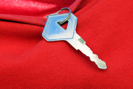 Key on red clothの写真素材