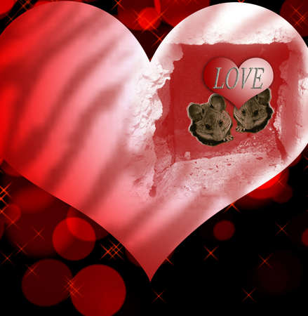 Couples. Still in the abandoned heart can find loveの写真素材