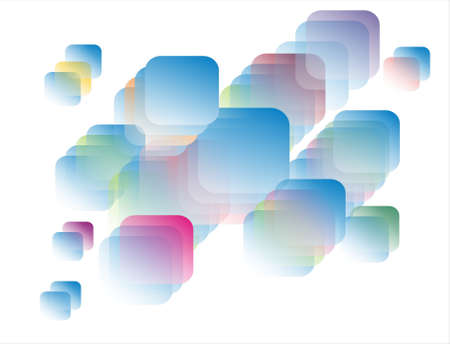  transparent squaresの写真素材