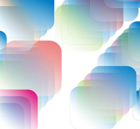 colored transparent squaresの写真素材