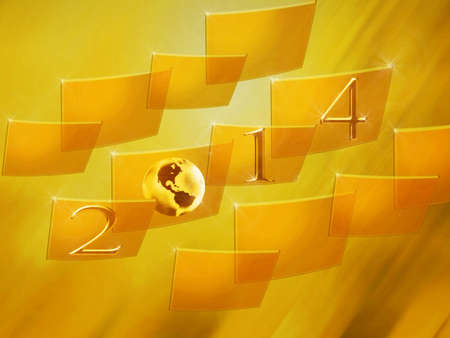 2014 new year celebrationsの写真素材