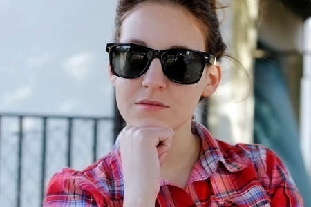 thoughtful woman の写真素材