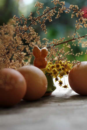 easter, eggs, rabbit,の写真素材