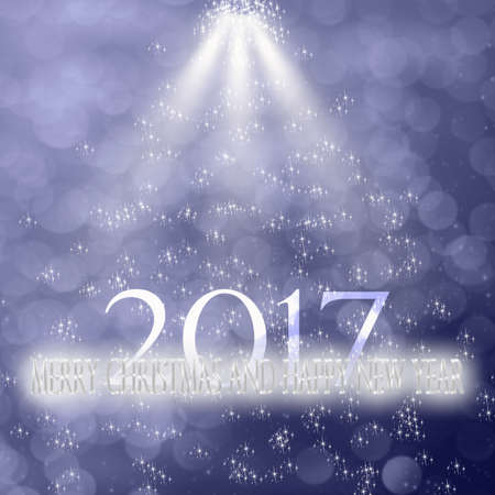 Merry Christmas and Happy New Year 2017の写真素材