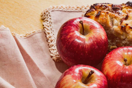 apples with apples dessertの写真素材