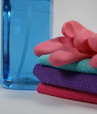close up of cleaning equipmentの写真素材