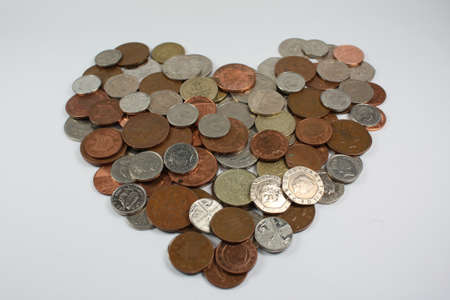 love heart of moneyの写真素材