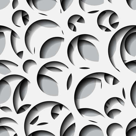 Seamless texture - paper cut circles. Background for web, banner, cards, e-mail etc.のイラスト素材