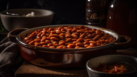 Baked Beans with complete compositionの素材