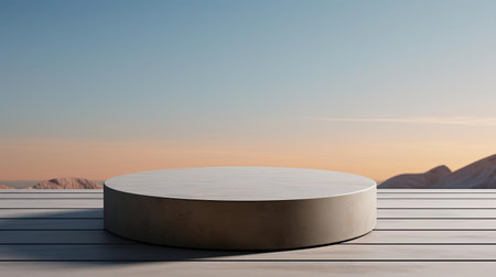 modern podium design for product display or product stand with cinematic background and lightingの素材