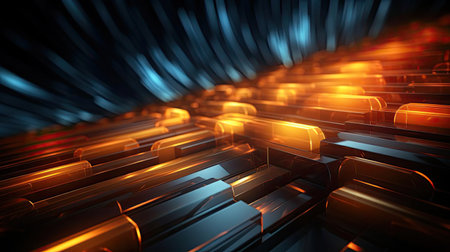 modern dark 3d random abstract object with cinematic color for backgroundの素材