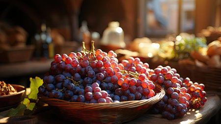 delicious fresh grapefruit with blur backgroundの素材