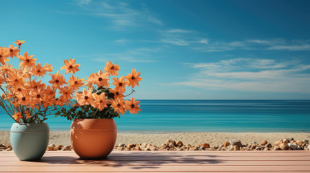 beautiful summer background for banner or posterの素材