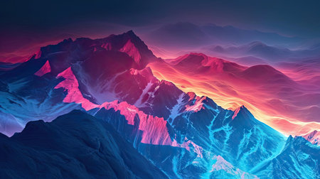 gradient background with abstract conceptの素材