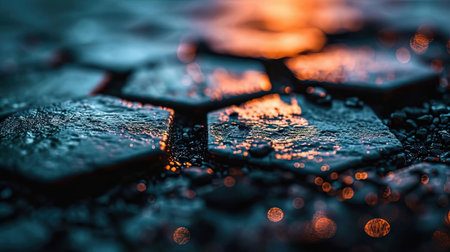 modern style hexagon arrangement with gradient colors for wallpaper or backgroundの素材