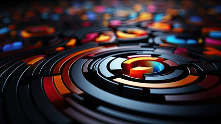 modern colorful abstract with random box concept for wallpaper or backgroundの素材