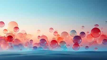 colorful gradient abstract modern background with waves conceptの素材