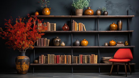 pile of various kinds of books in a bookshelf for world book day backgroundの素材