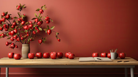 front view teachers day background for banner or posterの素材