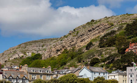 The Great Orme a natural feature in Llandudno North Walesの写真素材