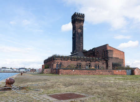 the derelict central hydraulic tower at great float birkenhead september 2019
