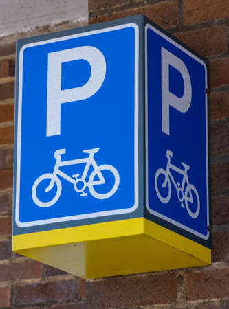 Close up of one way sign on promenade inHoylake Wirral June 2020