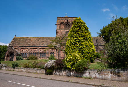 United Reformed Church in Thornton Hough Wirral June 2020の写真素材