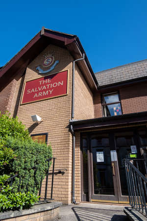 Salvation Army building entrance in Bolton Lancashire July 2020のeditorial素材