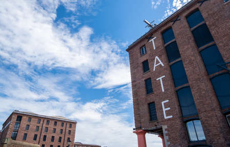 The Tate Art Gallery Albert Dock in Liverpool July 2020のeditorial素材
