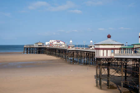 The North Pier in Blackpool August 2020の写真素材