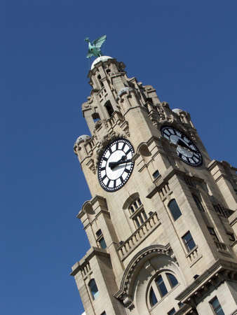 Liverpool LiverBuildingsの写真素材