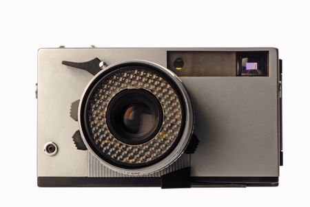 old camera isolated on  white background