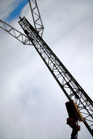building crane on  background  sky