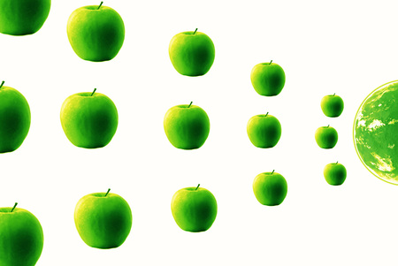 associative composition, greenの写真素材