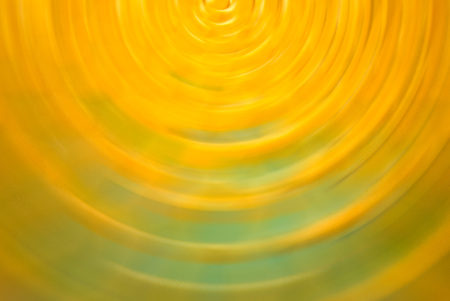 abstract round composition of yellow, green colorsの写真素材
