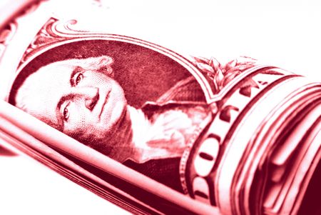 one dollars, money, close upの写真素材