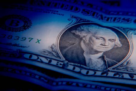 one dollars, money, close upの写真素材