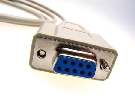 cable VGA on light background, close upの写真素材