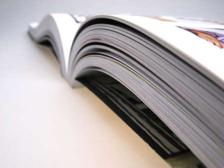 Composition with the open book on  light background,  close up 