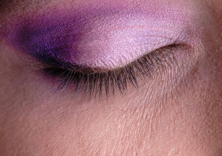 female eye, eyebrow, eye, eyelashes and cosmeticsの写真素材