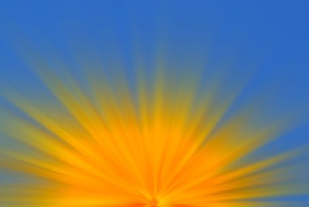 dynamical abstract composition, blue and yellow  bright background の写真素材