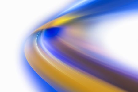 Color abstract composition of the bent dynamical conceptual forms 