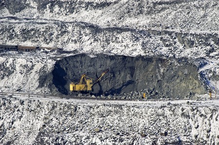 quarry on the booty of iron-stone, technology and equipment, openwork of minerals